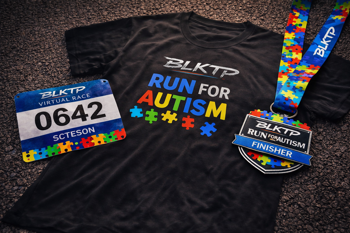 BLKTP Run For Autism – Virtual Race Kit